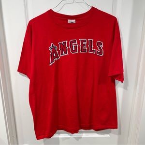 Lee Sport 2007 Anaheim Angels MLB graphic T-shirt MEN Size XL red 100% cotton